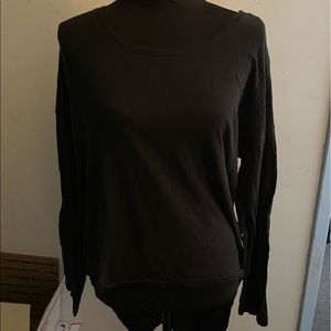 Black Long Sleeve with Cut Out Back